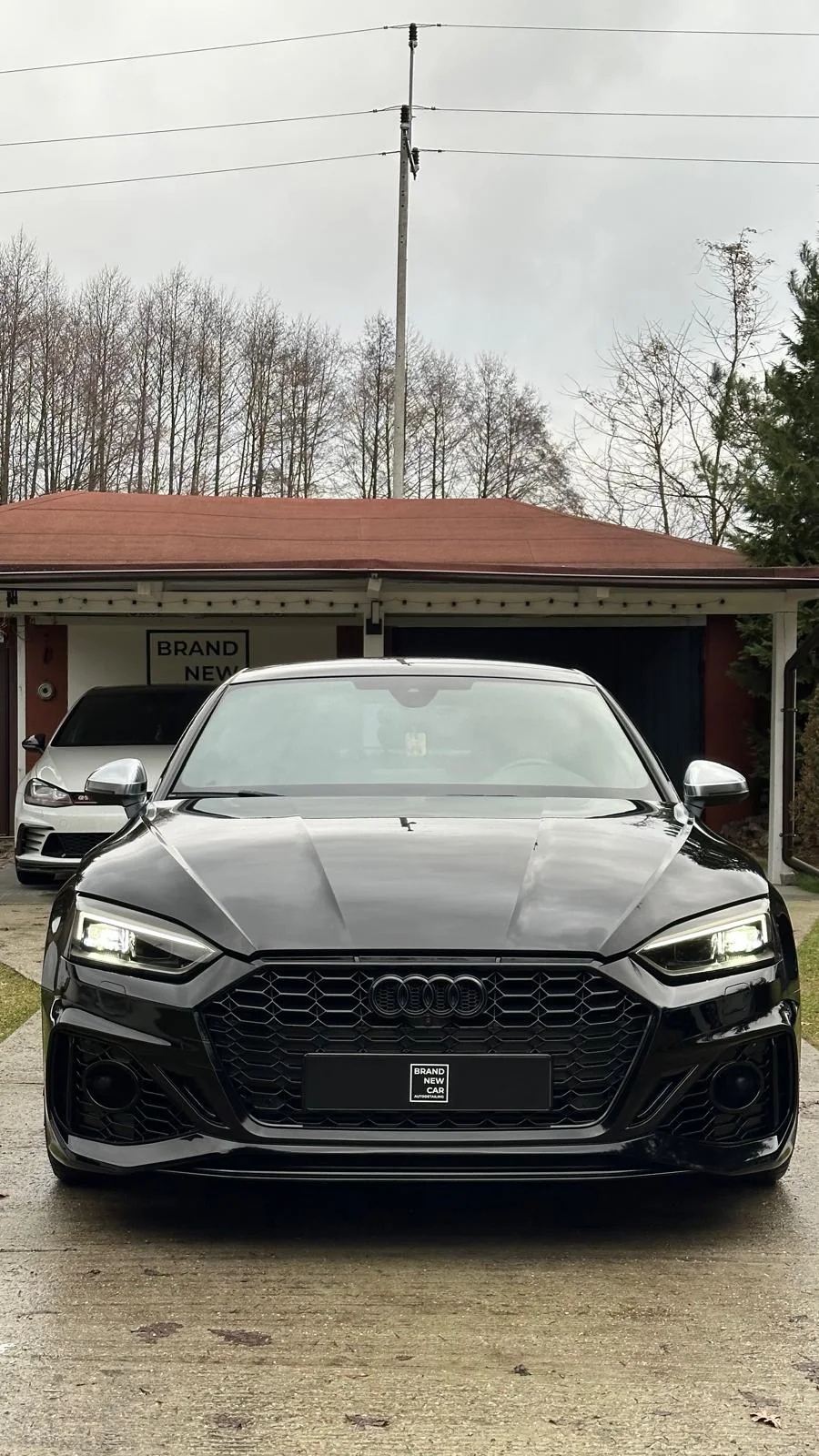 Black Audi S5 after detailing at Brand New Car